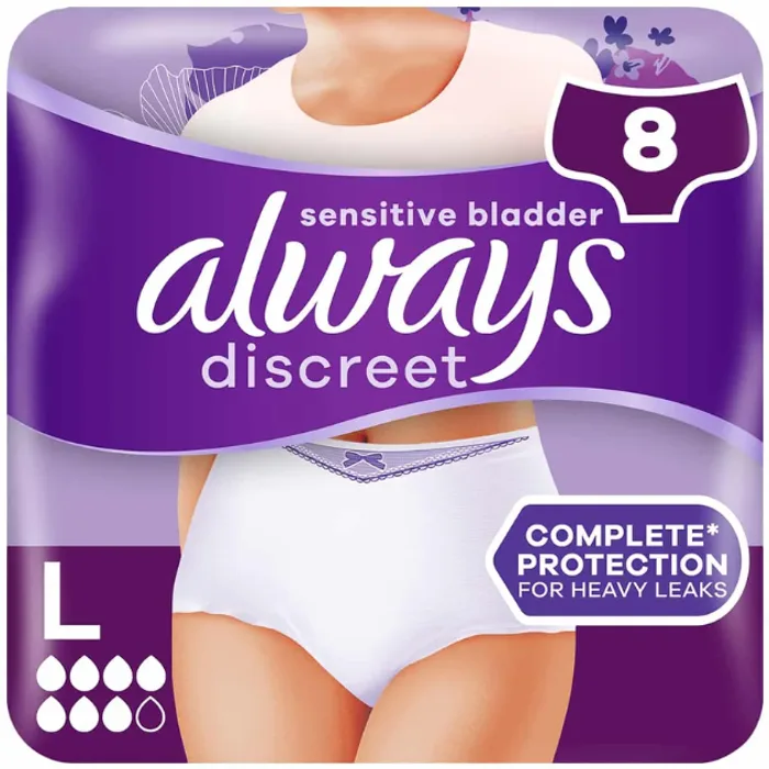 Always Discreet Pants Large Plus 8pcs