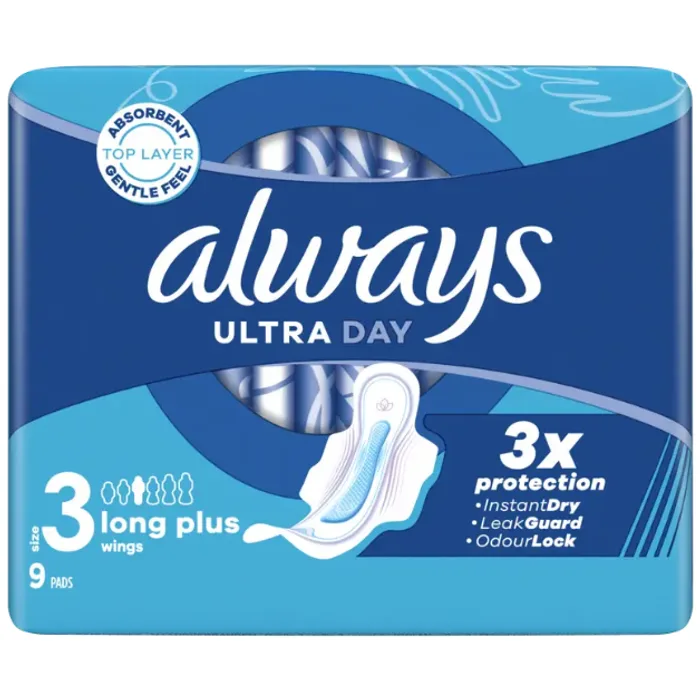 Always Ultra Day Wings Size 3 9pcs