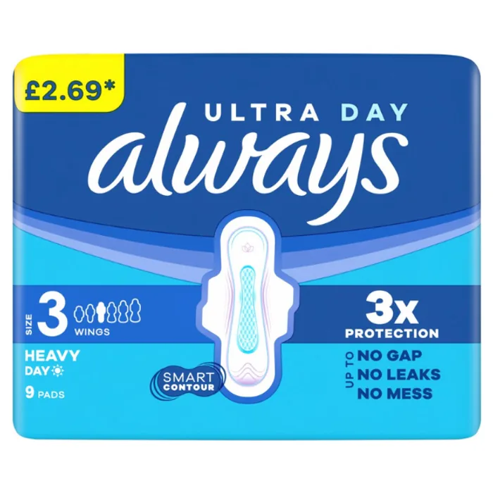 Always Ultra Day Wings Size 3 PMP 2.69 9pcs