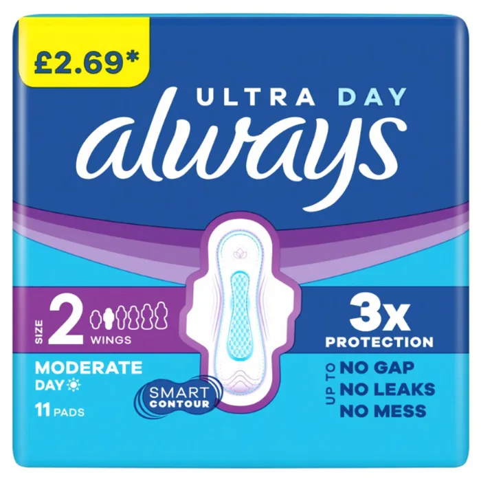 Always Ultra Long Wings Size 2 PMP 2.69 11pcs