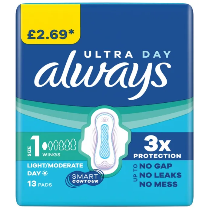 Always Ultra Normal Wings Size 1 PMP 2.69 13pcs