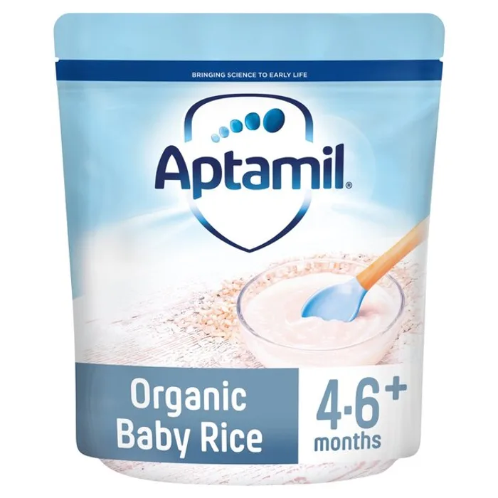 Aptamil Organic Baby Rice Cereal 4-6+ Months 100g