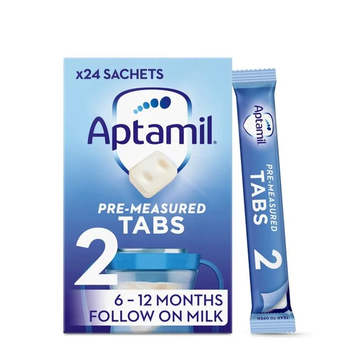 Aptamil Pre-measured Tabs 2 Follow On Milk 6-12 Months (120 Tabs)