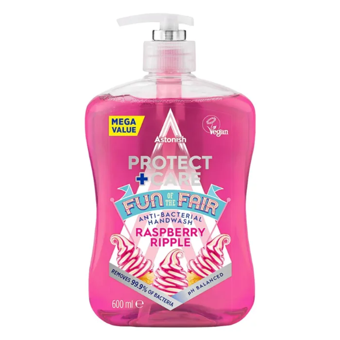 Astonish Antibac Hand Wash Raspberry Ripple 600ml