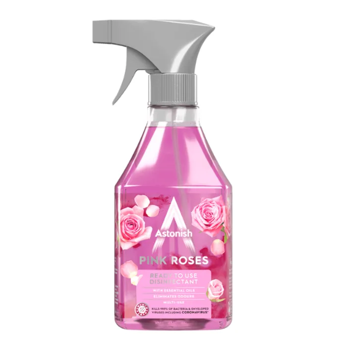 Astonish Rtu Disinfectant Pink Roses 550ml