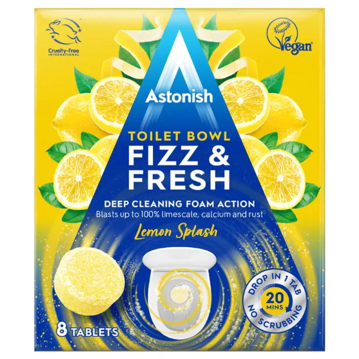 Astonish Toilet Bowl Fizz&Fresh Lemon 8's