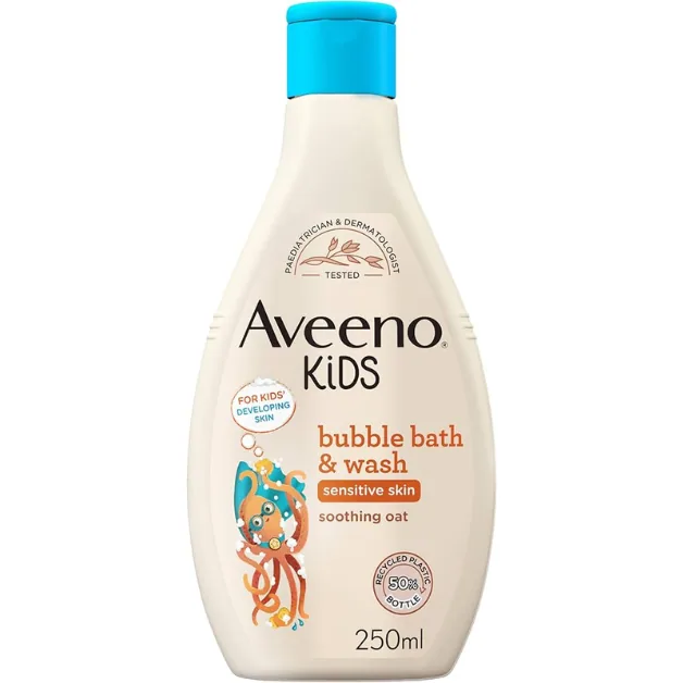 Aveeno Kids Bubble Bath and Wash 250ml