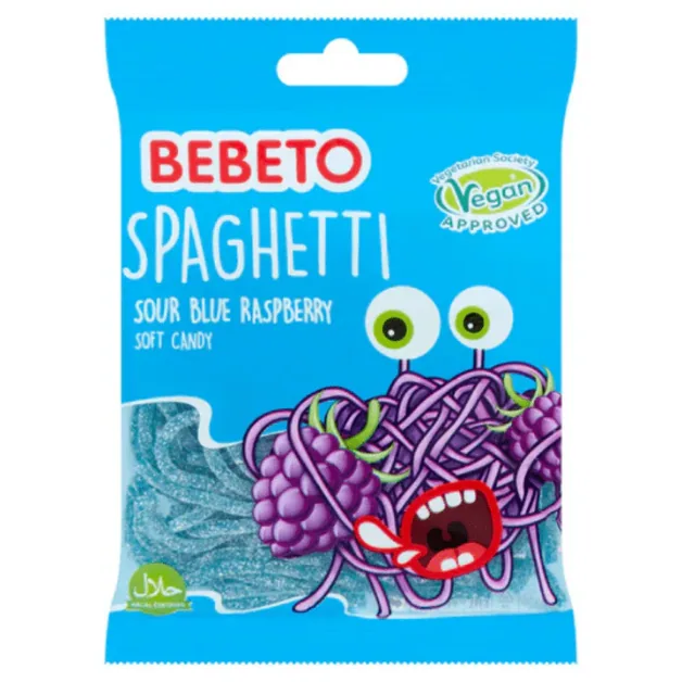 Bebeto Fizzy Blue Raspberry Spaghetti PMP 50p 70g