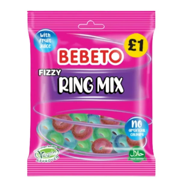 Bebeto Fizzy Ring Mix PMP 1.00 150g
