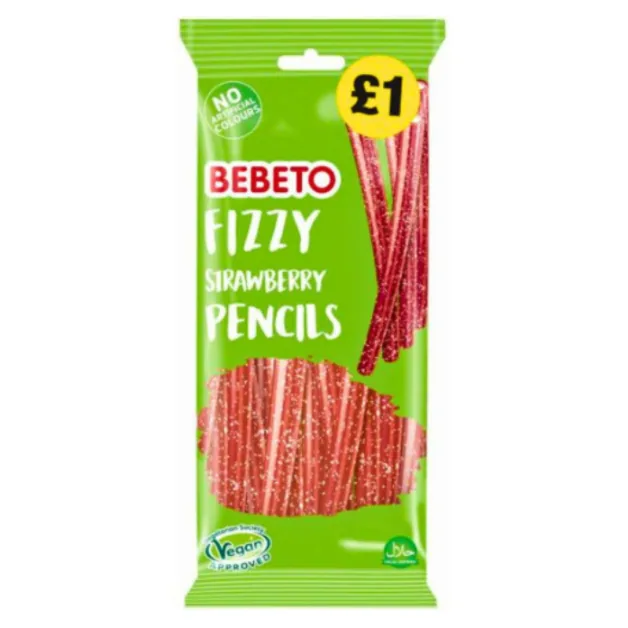 Bebeto Fizzy Strawberry Pencil PMP 1.00 160g