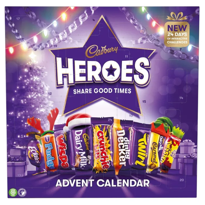 Cadbury Heroes Advent Calendar 230G