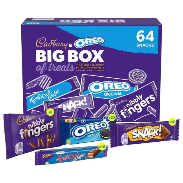 Cadbury Oreo Bulk Box 64s 1790g