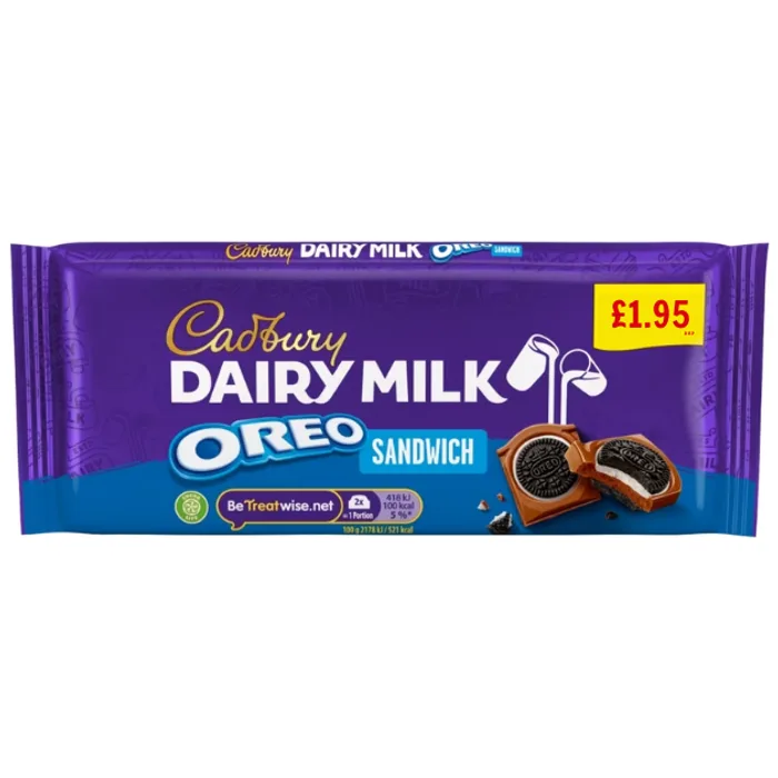 Cadbury Oreo Dairy Milk PMP 1.95 120g