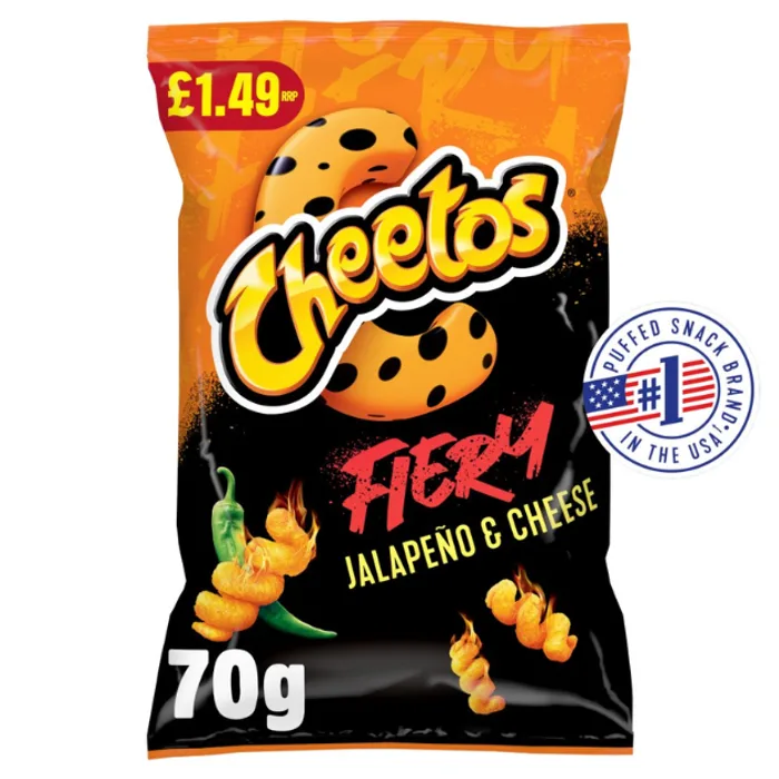 Cheetos Twisted Fiery Jalapeno & Cheese PMP 1.49 70g