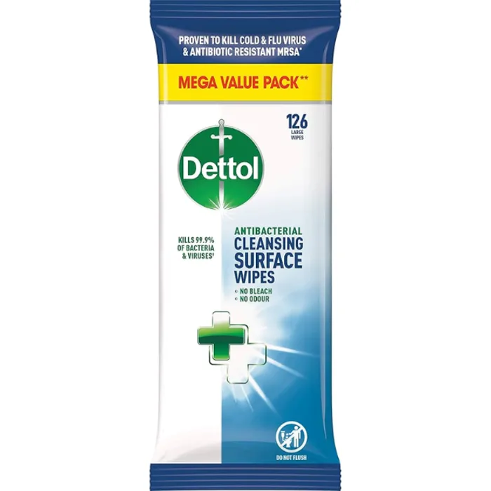 Dettol Surface Cleanser Wipes Original 126s