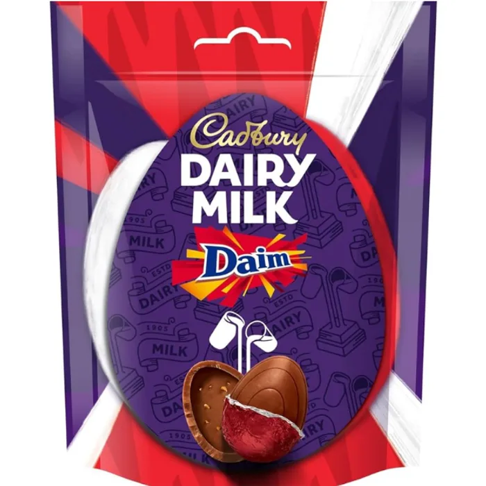 Easter Cadbury Dairy Milk Mini Daim Eggs Bag Clipstrip 77G