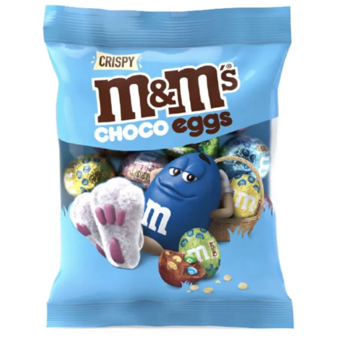 Easter M&Ms Crispy Chocolate Moulded Eggs 72g