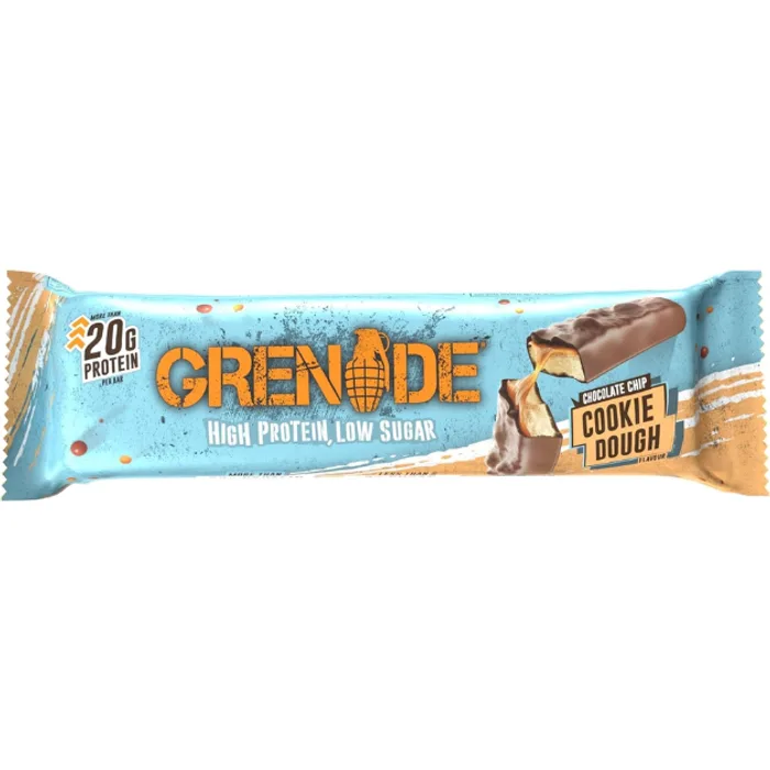 Grenade Chocolate Chip Cookie Dough Flavour Protein Bar 60g