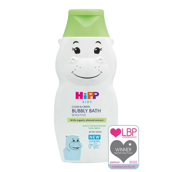 Hipp Kids Clean & Green Bubbly Bath Hippo 300ml