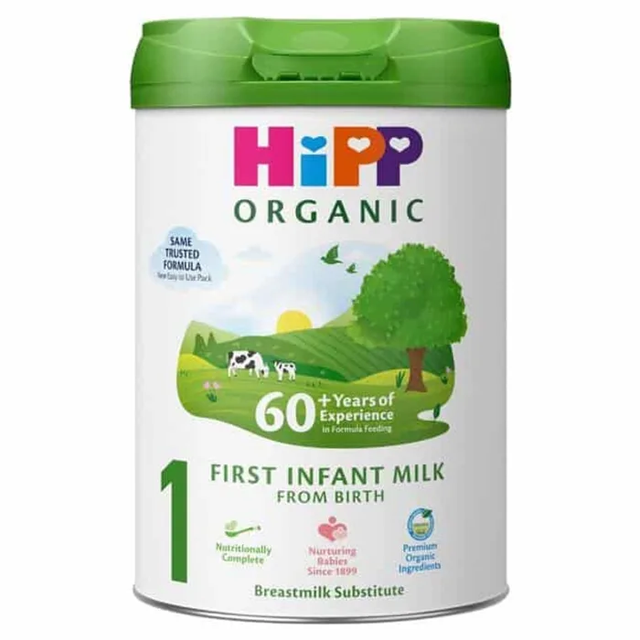 HiPP Organic 1 First Infant Baby Milk Powder Formula, From Birth, 800g
