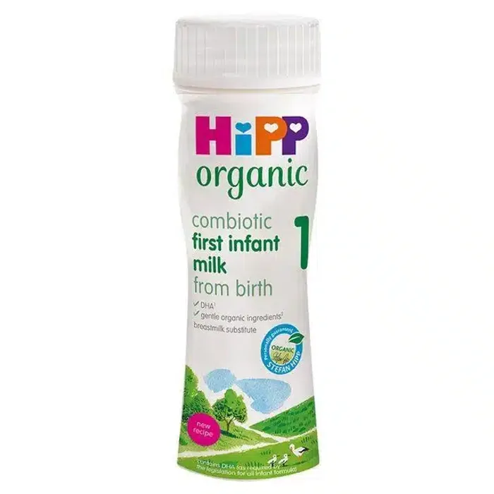 Hipp Organic 1 First Infant Baby Milk Ready To Feed Bottle From Birth 200ml