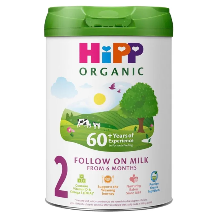 HiPP Organic 2 Follow on Baby Milk Powder Formula, From 6 Months, 800g
