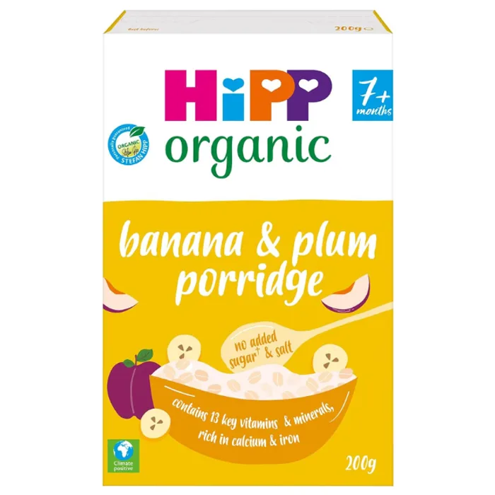 HiPP Organic Banana & Plum Porridge 7+ Months 200g