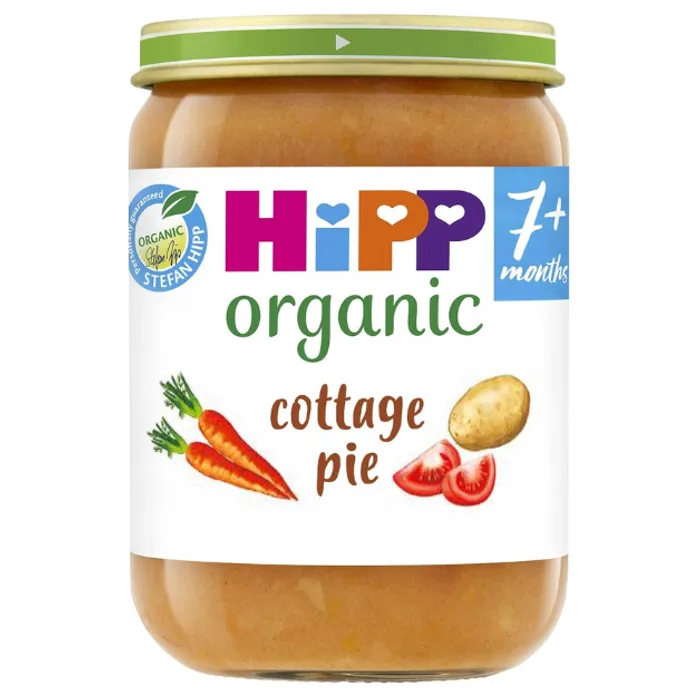 Hipp Organic Cottage Pie Baby Food Jar 7+ Months 190g, H1