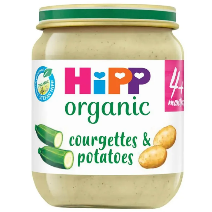 HiPP Organic Courgette And Potatoes Baby Food Jar 4+ Months 125g, H1