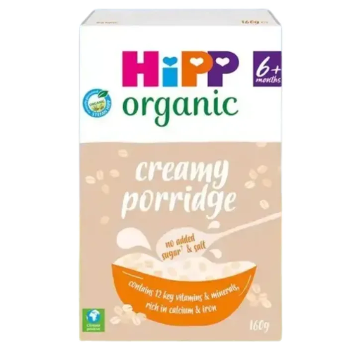 HiPP Organic Creamy Porridge Baby Cereal 6+ Months 160g