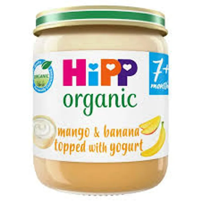 Hipp Organic Mango & Banana Topped With Yogurt Baby Food Jar 7+ Months 160g