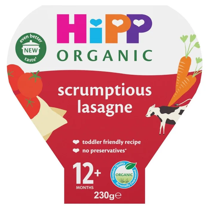 Hipp Organic Scrumptious Lasagne Toddler Tray Meal 1-3 Years 230g