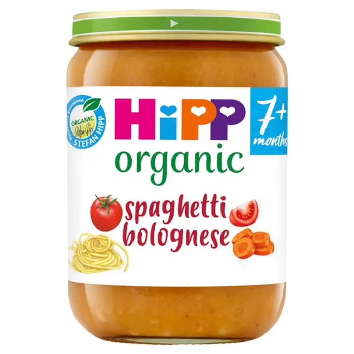 Hipp Organic Spaghetti Bolognese Baby Food Jar 7+ Months 190g, H1