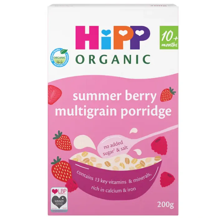 HiPP Organic Summer Berry Multigrain Porridge 10+ Months 200g
