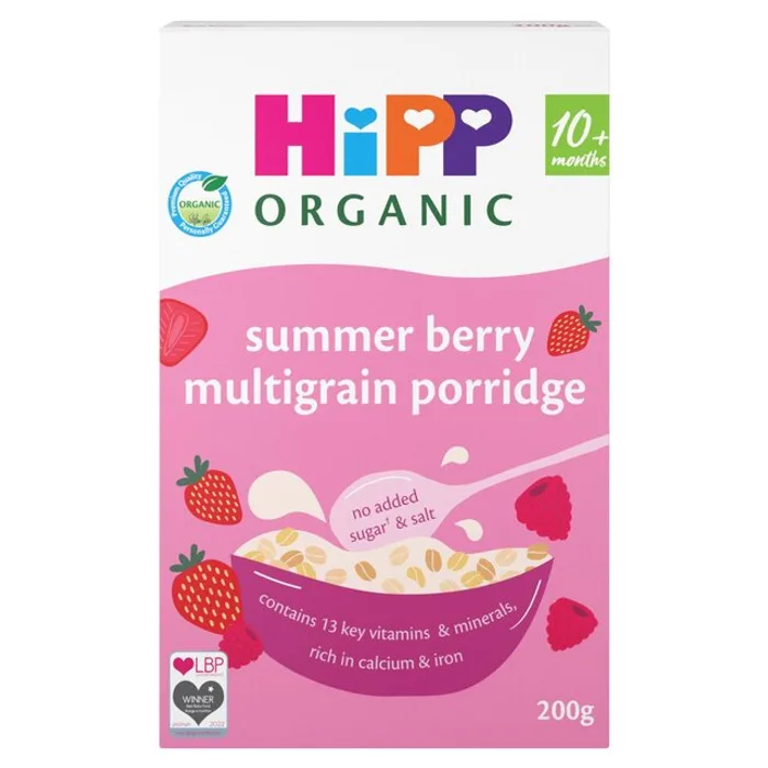HiPP Organic Summer Berry Multigrain Porridge 10+ Months 200g