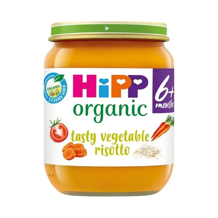 Hipp Organic Tasty Vegetable Risotto Baby Food Jar 6+ Months 125g