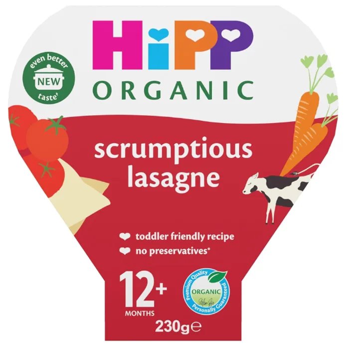 Hipp Organic Tomato & Mozzarella Spaghetti Toddler Tray Meal 1-3 Years 230g, H1