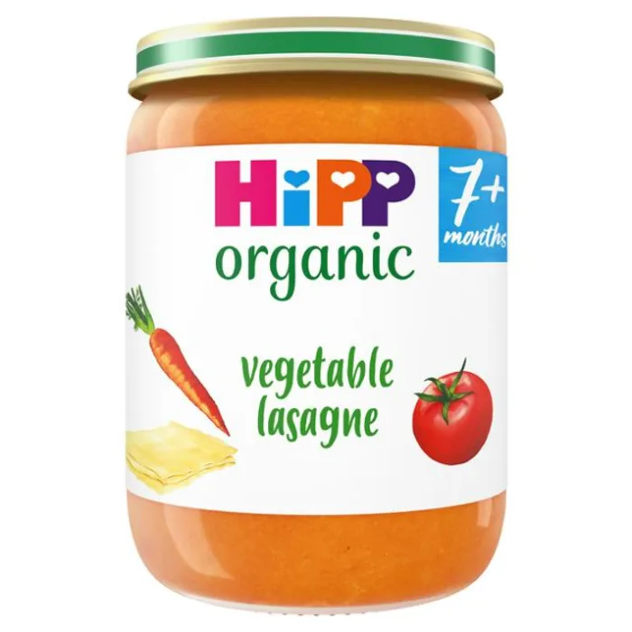Hipp Organic Vegetable Lasagne Baby Food Jar 7+ Months 190g, H1
