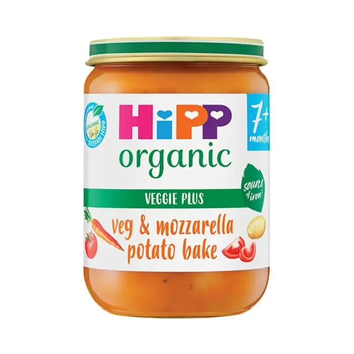 HiPP Organic Vegetables and Mozerella Potato Bake Baby Food Jar 7+ Months 190g