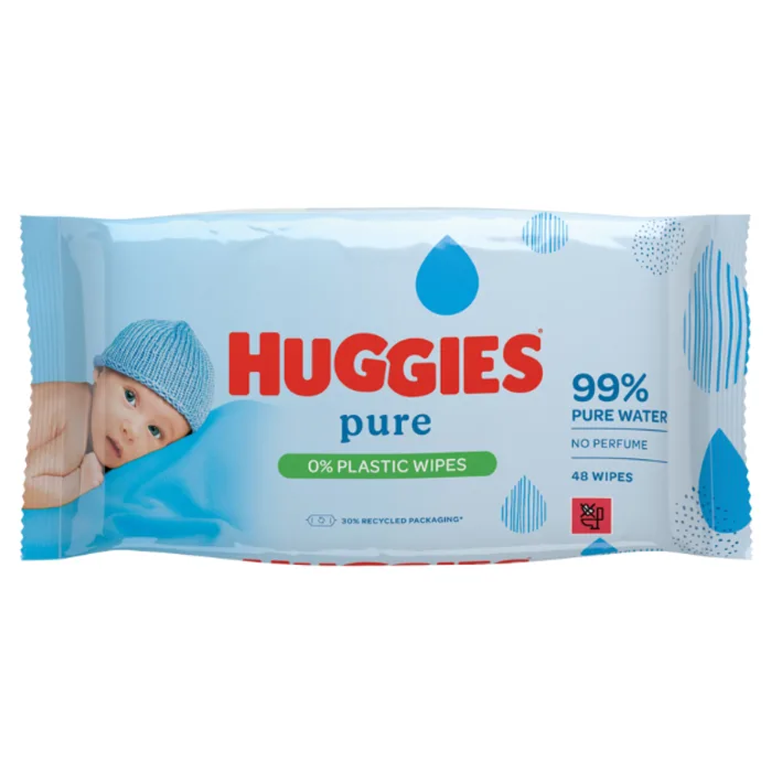 Huggies Pure Baby Wipes 48's