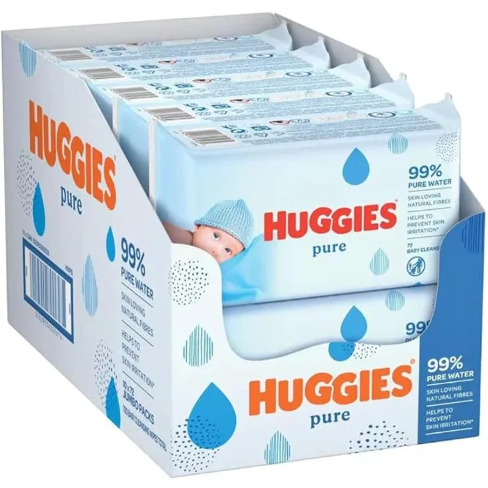 Huggies Pure Baby Wipes 56x18