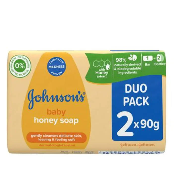 Johnsons Baby Honey Soap Duo 2s 90g