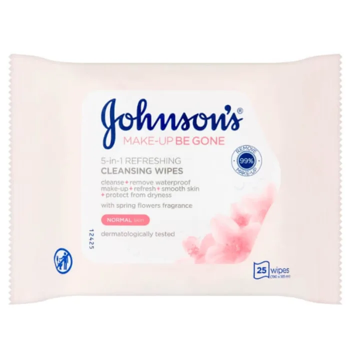 Johnsons Make Up Be Gone Refreshing Wipes 25s
