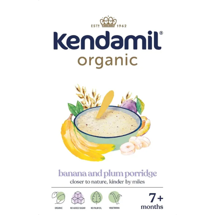 Kendamil Organic Banana And Plum Porridge 150g