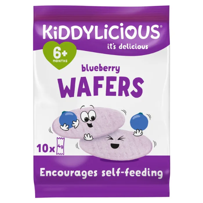 Kiddylicious Blueberry Wafers 10pcs 4g