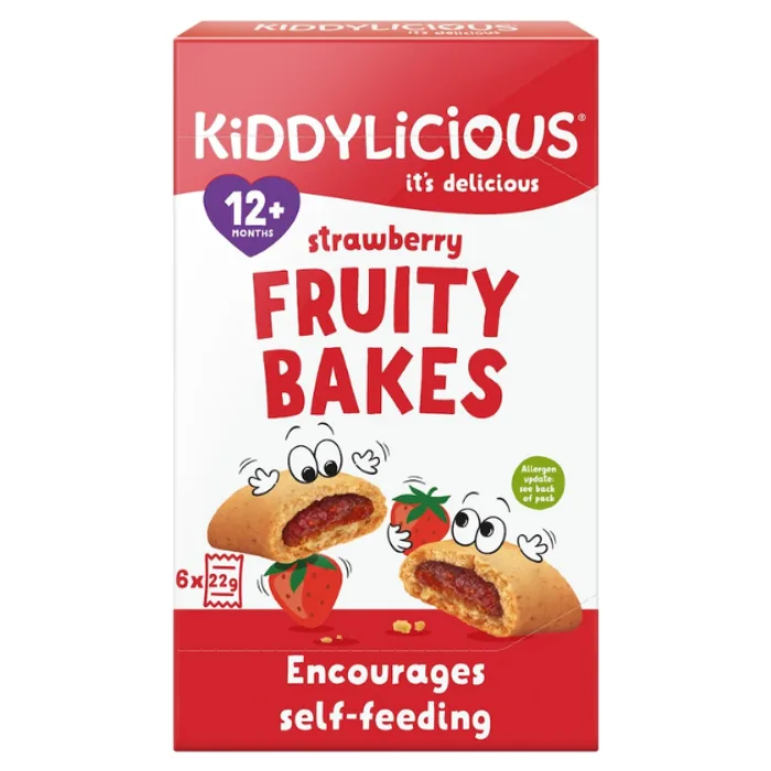 Kiddylicious Strawberry Bakes 6pcs 22g