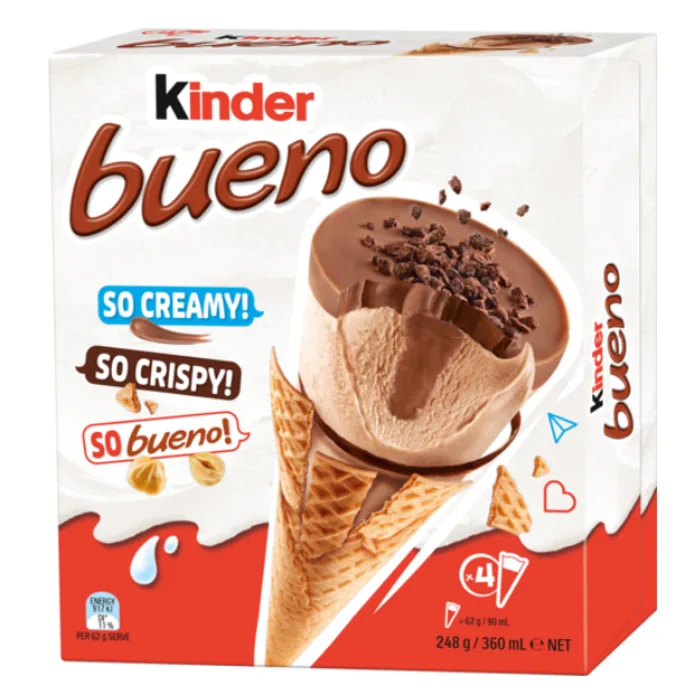 Kinder Bueno Classic Ice Cream 4pk 248g