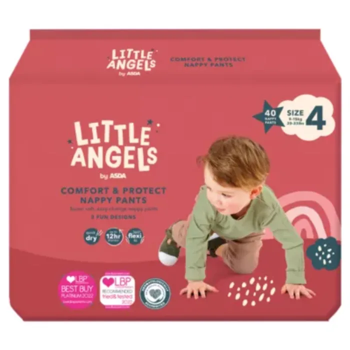 Little Angels Comfort & Protect 4 40 Nappy Pants