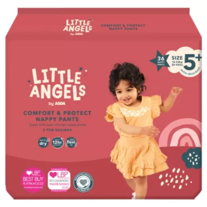 Little Angels Comfort & Protect 5+ 36 Nappy Pants