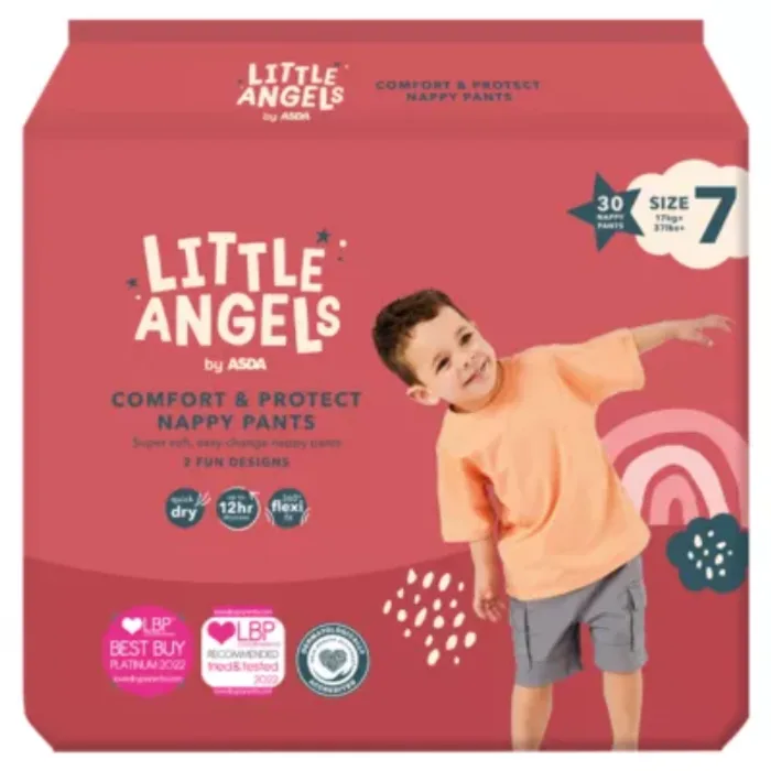 Little Angels Comfort & Protect 7 30 Nappy Pants
